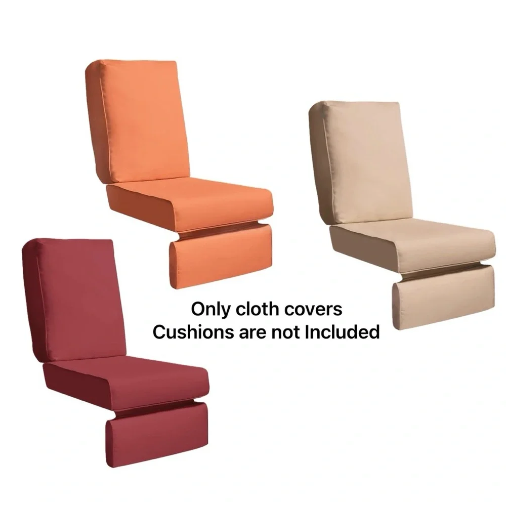 3 ofOutdoor Chair Recliner Cushion Cover Deep Seat,UV Resistant,Water Resistant